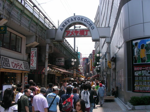 rue commerçante de Tokyo